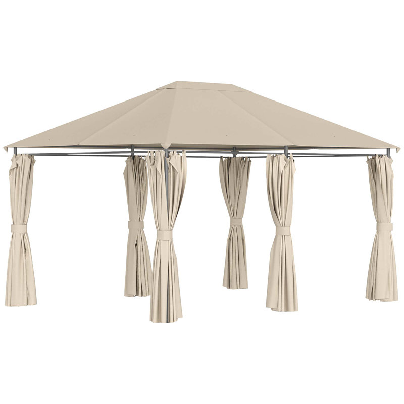 Steel Patio Gazebo, Khaki