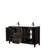 Daria 60'' Double Bathroom Vanity with Carrara Marble Top-97964210-97964214
