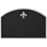 Fleur de Lis 1-Line Wall Address Plaque