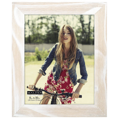 Kloss White Beveled Picture Frame