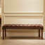 Banc en cuir de cerisier brun American Country Style pour chambre à coucher et salon