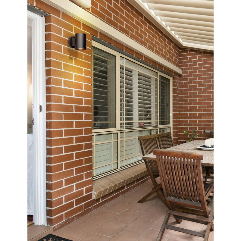 Anis - 1-Light Wet Location Wallwasher - Black Finish - Incandescent - A19