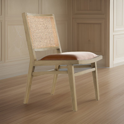 Badrulla 19.15'' H Leather Match Upholstered Side Chair