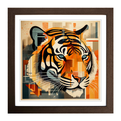 Tiger Constructivism No.2 - Framed Print