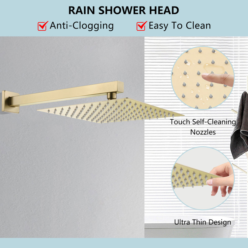 Système de douche complet avec valve brute