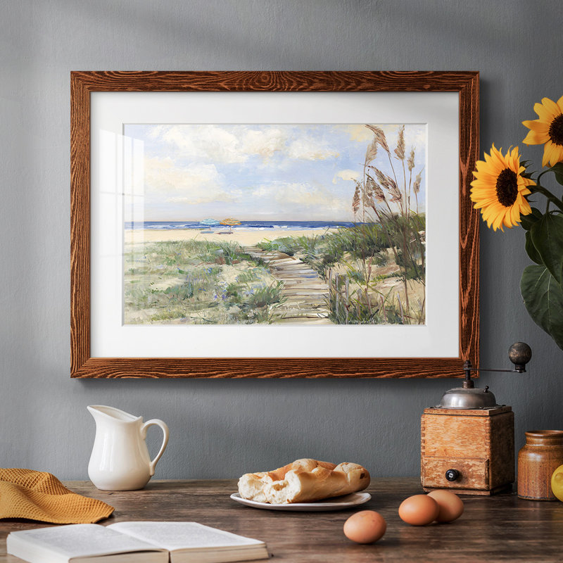 Été mers - impression d'un seul cadre photo, Érable, H 26 po x l 38 po x P 1,5 po
