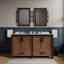 Meuble-lavabo double 60 po x P 22 po