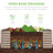  4X2x2ft Outdoor Metal Raised Garden Bed For Vegetables Flowers Herbs - Moonlight Gray-349714920-349714937