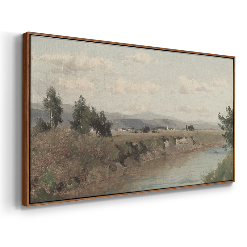 Série paysage - DCLXIX - Toile tendue avec châssis encadré - Prêt à être accroché