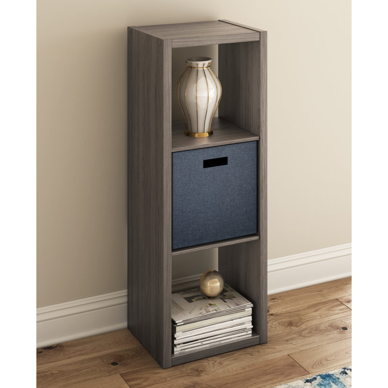 ClosetMaid 43.98" H x 15.87" W Cube Bookcase, Graphite Gray