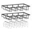 Wall Mounted Wine Glass Rack Black