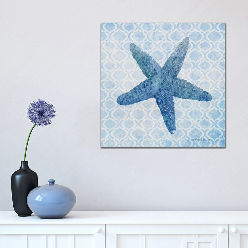 Starfish II by Bluebird Barn - Wrapped Canvas Painting, 45.72 cm H x 45.72 cm W x 3.175 cm D