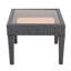Table d'appoint d'extérieur en osier, table d'appoint