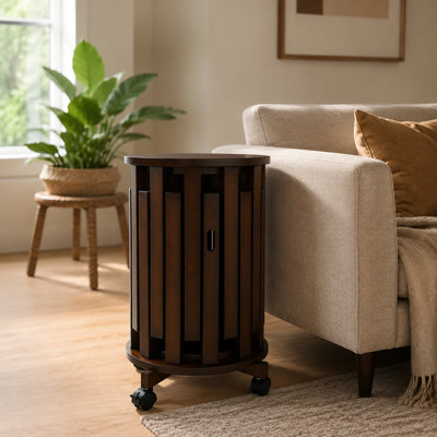 Ensemble de 6 chaises gigognes empilables avec base roulante en forme de croix, bambou et bois d'hévéa pour petits espaces