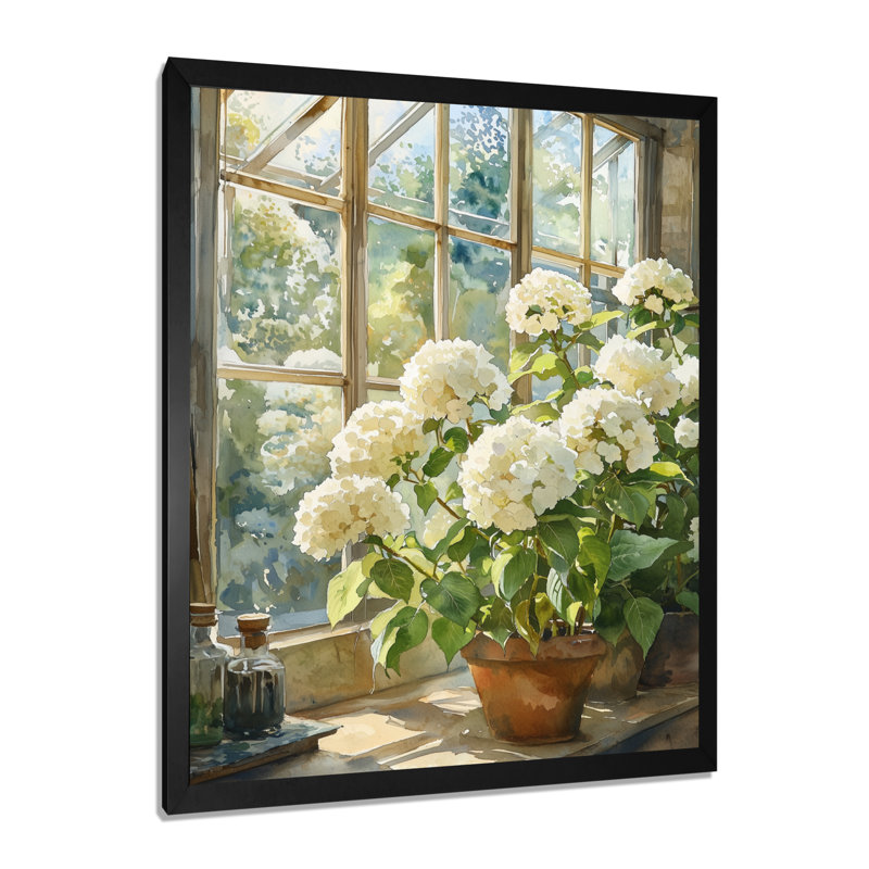 Henrickson - Floral Canvas Art Print, H 44 po x l 34 po, Noir, noir, noir, noir, Reproduction encadrée d'une seule photo