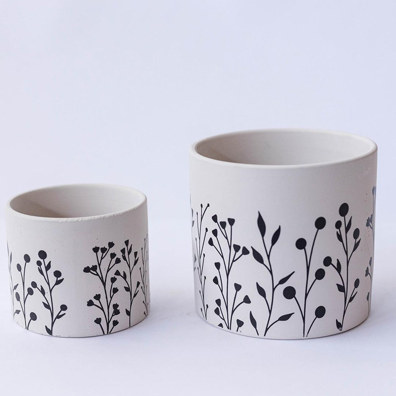 Ensemble de 2 pots à fleurs