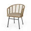 Fauteuil club d'extérieur en rotin d'osier