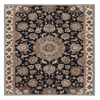 Machine Washable Persian Gray Area Rug