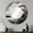 Black And White Wave Photo I - Beach Decorative Wall Mirror, Gray Mirror, Printed Metal Art-121543957-99619529