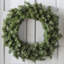 Artificial Canadian Pine Wreath Unlit-345925437