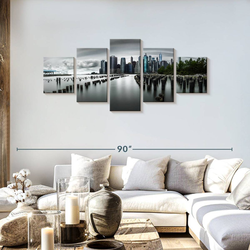 Sunless Manhattan, 30" H x 68" W