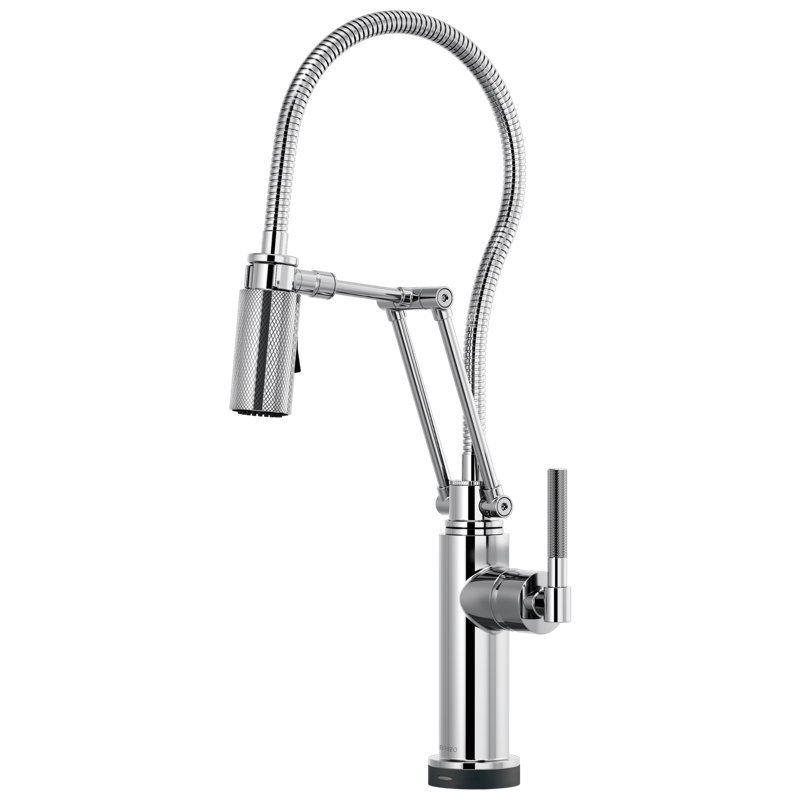 Litze SmartTouch Single Handle Kitchen Faucet, Polished Chrome
