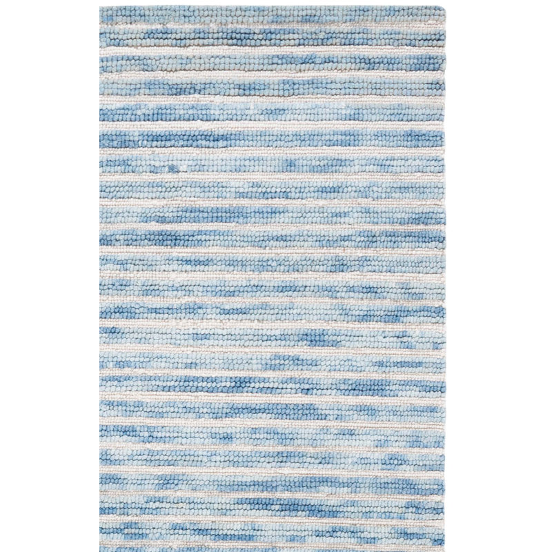 Ébène touffeté à la main à 80% 80% laine; Tapis rayé 20% coton, Tapis de course 2 pi 3 po x 8 pi 0 po