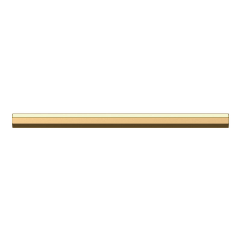 4418 Octagonal Pull, 6" CTC, Polished Brass