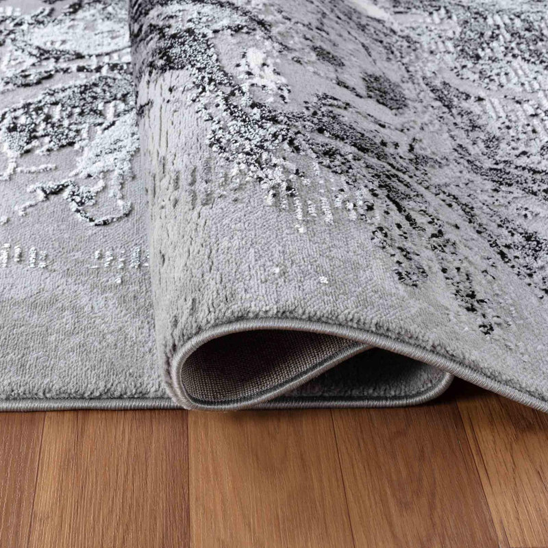 Bushmills Abstract Area Rug, Rectangle 80 x 150cm