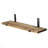 Handmade Decorative Wooden Wall Shelf, 23.6 x 6.3 x 5.5 Inches | 100% Spruce Wood & Metal Base, Black and Walnut Colors | Rustic Solid Color Design, Ideal for Home Decor, Stylish & Functional Storage Solution-1241211315-1241211324