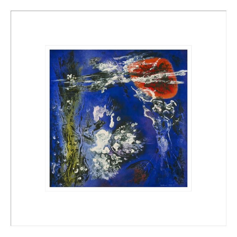 «Limitless Space» par Vance Kirkland - Estampe numérique encadrée, H 13,75 po x l 13,76 po