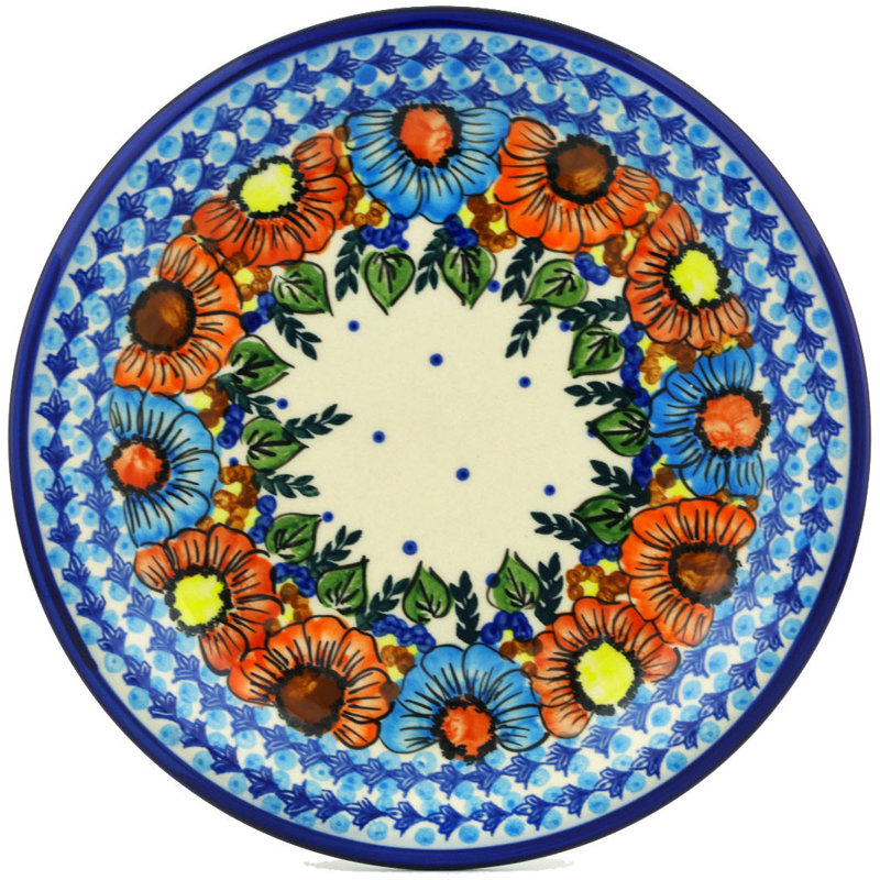Bold Poppies Ceramic Decorative Plate 1
