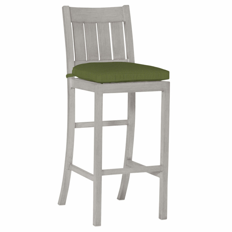 Tabouret de bar Club Wrought, Pas de soudure, Huître, Forêt de lin