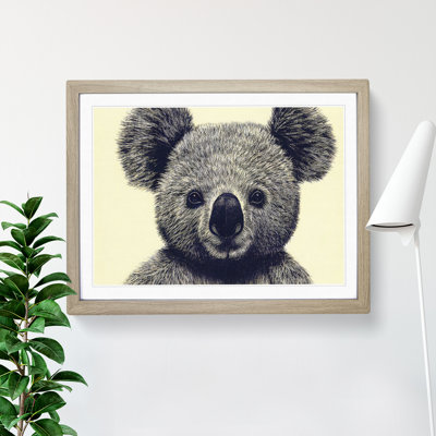 Flawless Koala Bear 1 Piece Single Picture Frame Wall Art