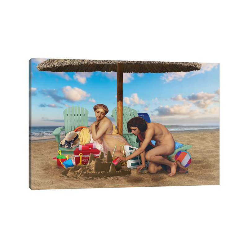 Sandcastle by José Luis Guerrero - No Frame Gallery-Wrapped Canvas Giclée on Canvas, 66.04 cm H x 45.72 cm W x 3.175 cm D