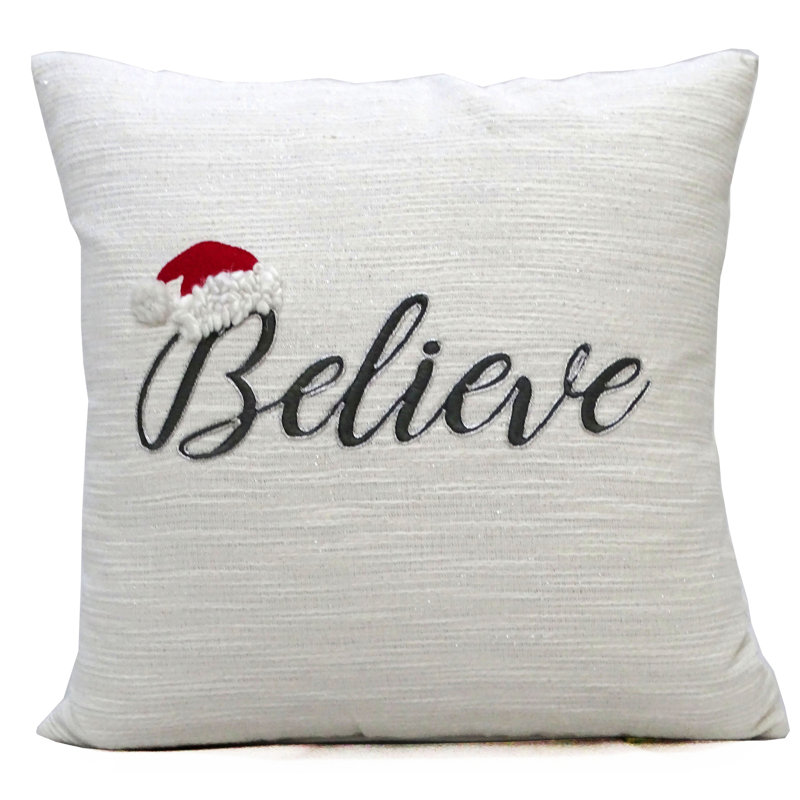 Cotton Blend Throw Pillow