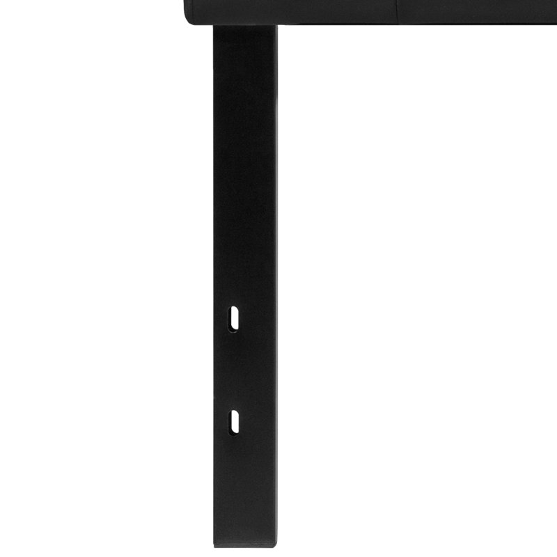 Tête de lit tapissier Ciriaca, Simple, Noir