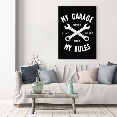My Garage - Wrapped Canvas Print