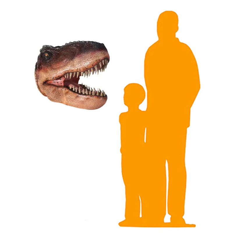 T-Rex Dinosaur Head Medium Life Size Statue