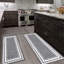 Ensemble de tapis de cuisine 2 pièces Farmhouse Boho, tapis de sol imperméables et antidérapants lavables pour couloir de cuisine