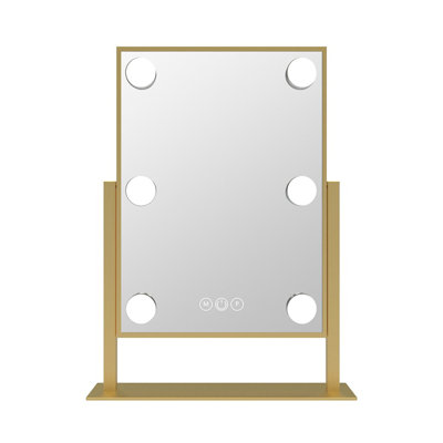 Hollywood Tri-Tone XL Makeup Mirror with 12 LED Bulbs, Dressing Mirror with 360 Degree Swivel