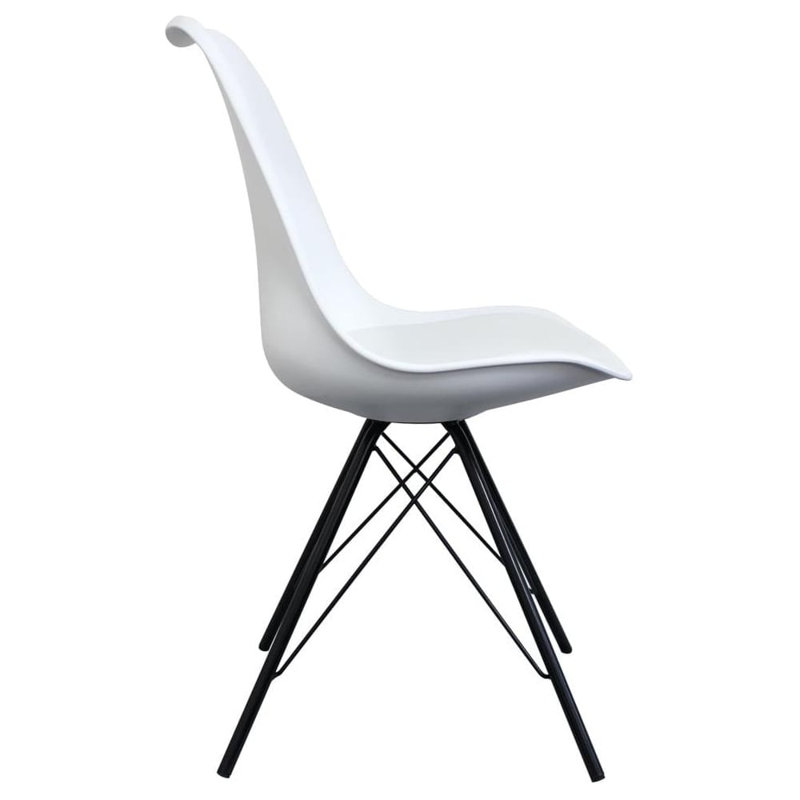Aneta Plastic Side Chair, White