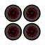 Christmas Berries Vegan Leather Round Pebble Placemat-535729857