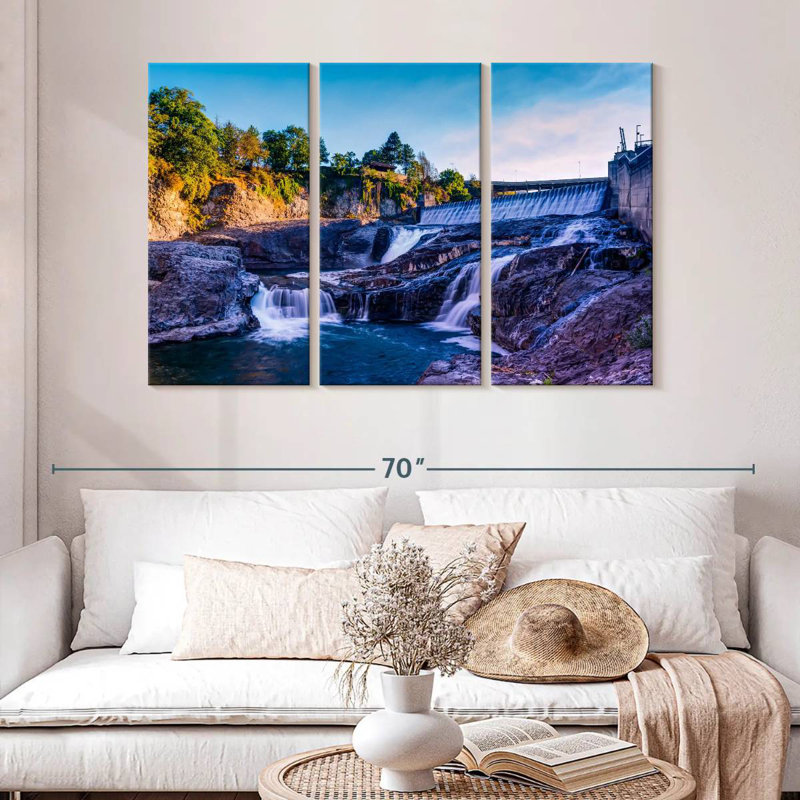 Alvord Spokane Falls And Dam, 32" H x 50" W
