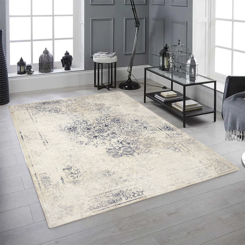 Aloisius Geometric Indoor Rug, Rectangle 5' x 7'