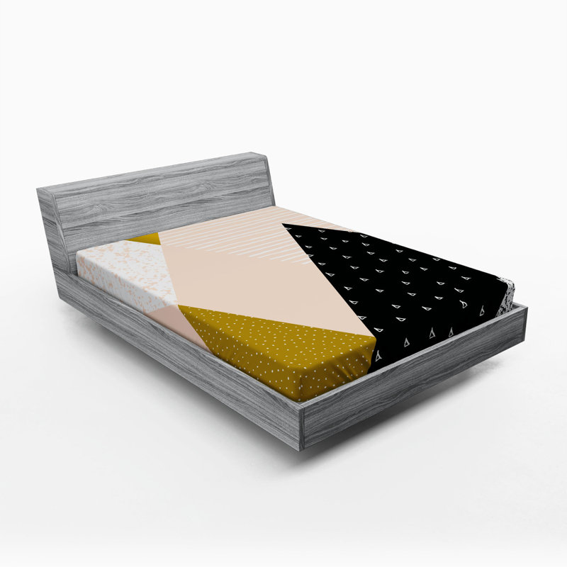Microfiber Patchwork Fitted Sheet, Full Fitted Sheet