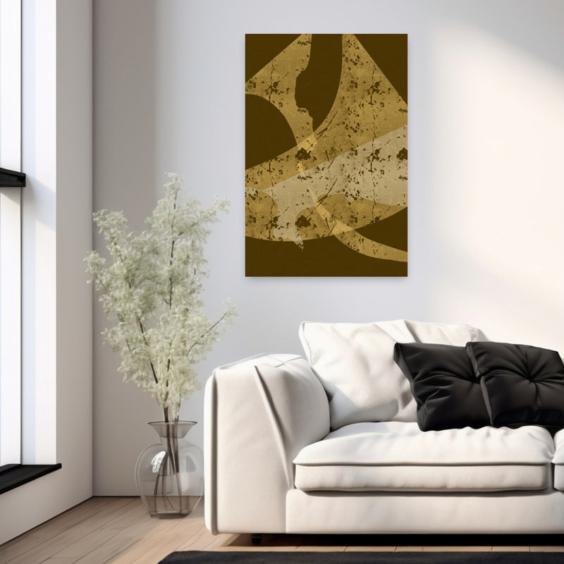Art contemporain, art contemporain abstrait, H 36 po x l 24 po