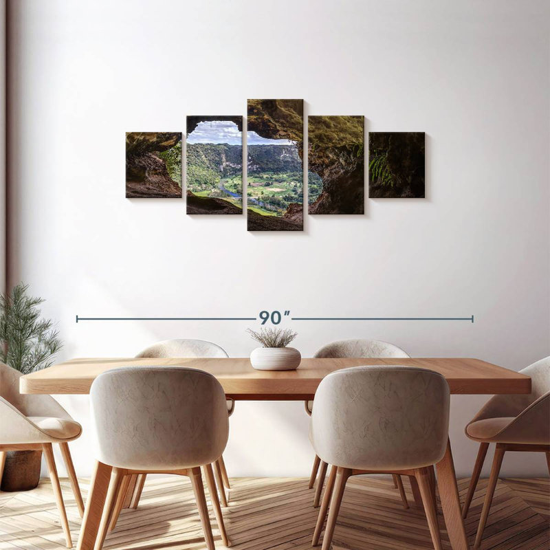 Cueva Ventana Mountain Scene, 30" H x 68" W