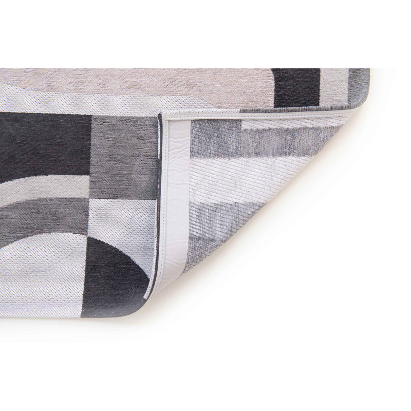 Geometric Recycled P.E.T Area Rug, Runner 80 x 250cm