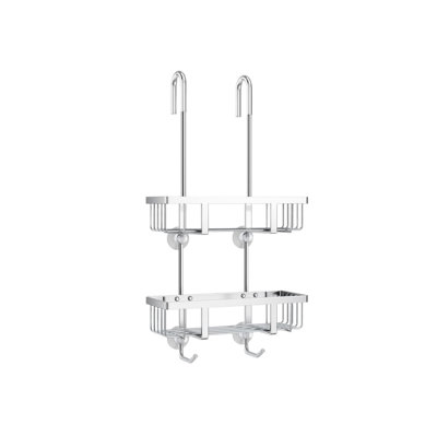 Over-the-Door Stainless Steel Shower Caddy